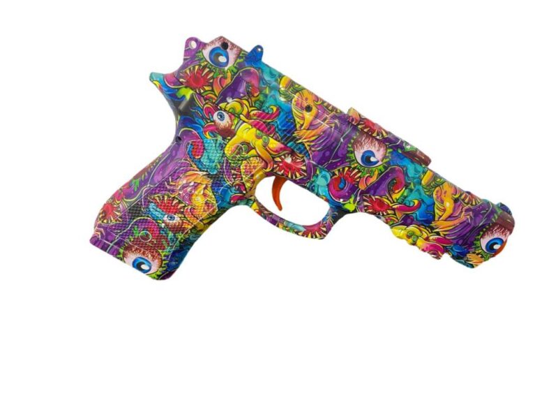 PISTOLA LANÇADOR ELÉTRICO BERETTA COLORIDA ORBEEZ LEÃO