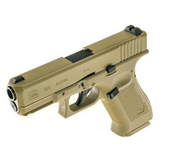 PISTOLA AIRGUN UMAREX G19X COYOTE GBB SLIDE METAL CO2 4.5MM "COMBO" - Imagem 4