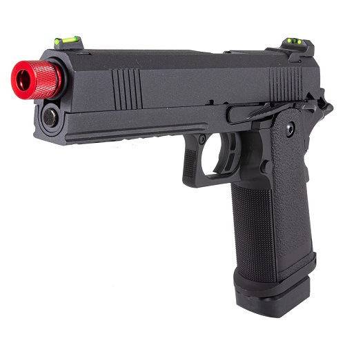 PISTOLA AIRSOFT 1911 FULLMETAL BLACK DEVIL 6MM ROSSI - Imagem 3