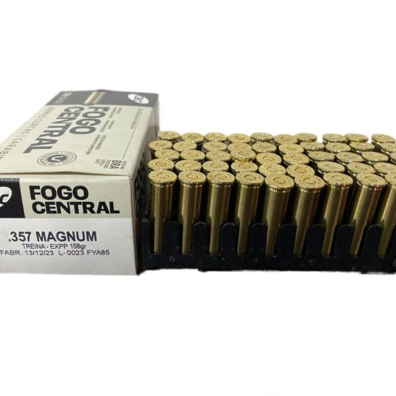 MUNIÇÃO CBC .357 MAGNUM TREINA EXPP 158GR CAIXA COM 50 UNIDADES