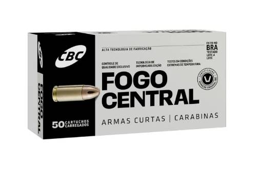 MUNIÇÃO TREINA CBC .45ACP ETOG-OGIVAL 230GR CAIXA COM 50 UNIDADES