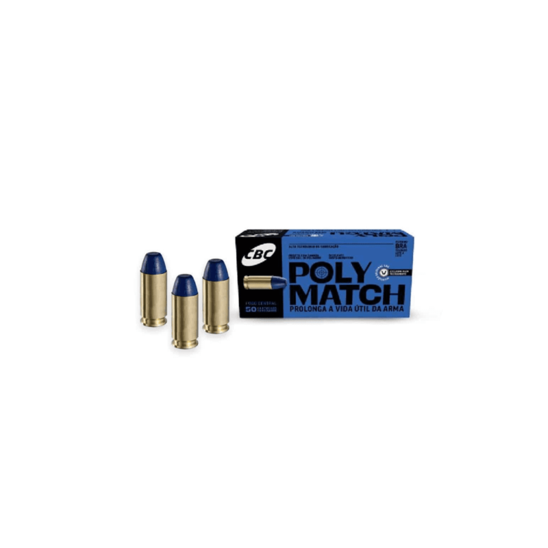 MUNIÇÃO POLYMATCH .40 S&W LPC 180GR CAIXA COM 50 UNIDADES