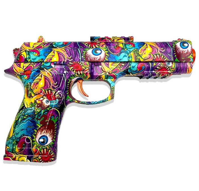 PISTOLA LANÇADOR ELÉTRICO BERETTA COLORIDA ORBEEZ LEÃO - Imagem 4