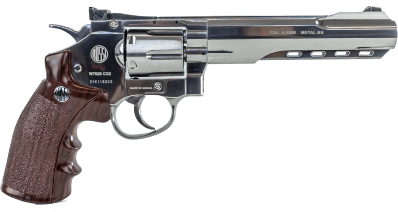 REVOLVER ROSSI W702S 6 POLEGADAS NIQUELADO 4.5MM CO2