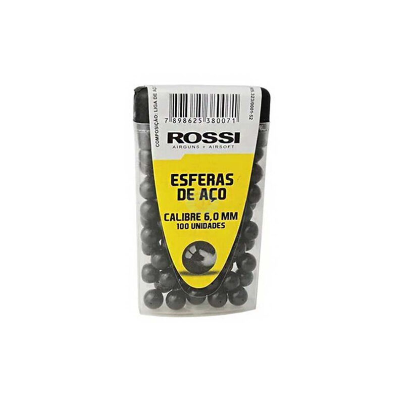 ESFERA DE AÇO ROSSI 6.0MM 100 UNIDADES