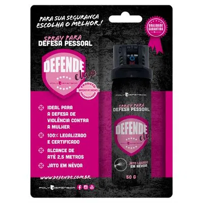 SPRAY DE DEFESA PESSOAL DEFENDE - ELA 50g - Imagem 2