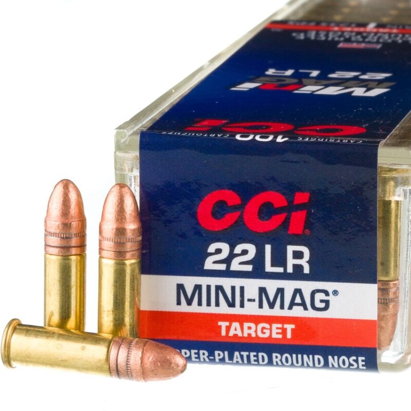 MUNIÇÃO CCI CALIBRE .22 LR HS MINI MAG TARGET 40 grs ( Caixa com 100 unidades )