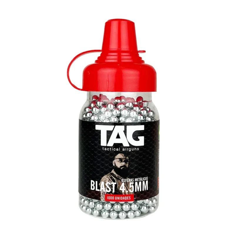 ESFERAS DE AÇO TAG BLAST 4.5MM 1000 UNIDADES