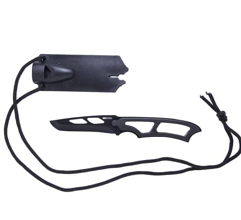 Faca Tática Boot Nautika Com Bainha Rígida E Cordão De Segurança, Aço Inox 420