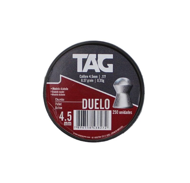 CHUMBINHO TAG DUELO 4.5MM 250 UNIDADES