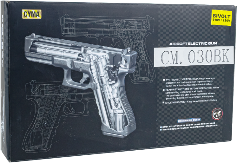 PISTOLA ROSSI ELETRICA CYMA CM030 6.0MM - Imagem 2