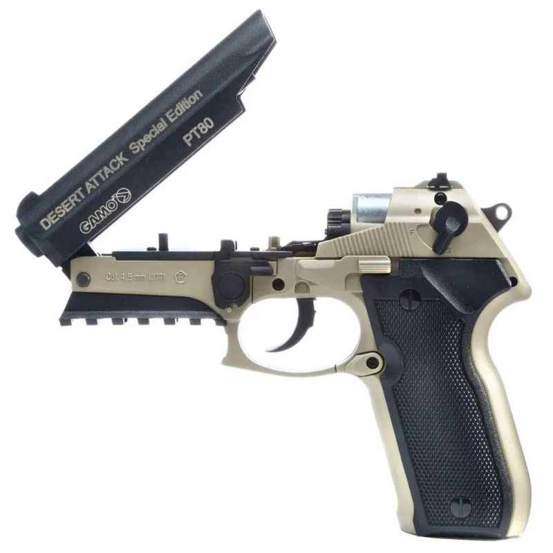 PISTOLA GAMO PT80 DESERT ATTACK GNBB 4.5MM - Imagem 3