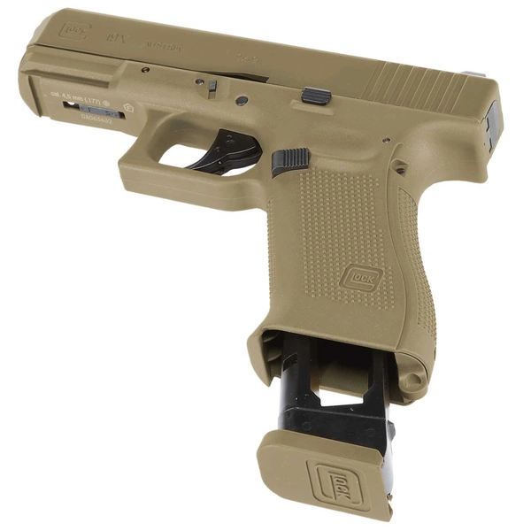 PISTOLA AIRGUN UMAREX G19X COYOTE GBB SLIDE METAL CO2 4.5MM "COMBO" - Imagem 5
