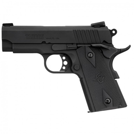 PISTOLA TAURUS 1911 OFFICER .9MM CARBONO FOSCO - Imagem 2